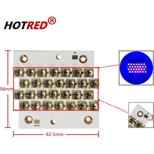 New 250W 500W 1000W 2000W UV 395nm 405nm 410Nm Purple Bulb COB LED Copper PCB for uv light,Flatbed Printer,uv glue curing light