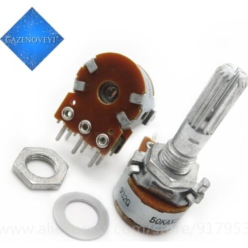 1pcs/lot Promotion Japan For ALPS 16 type double volume potentiometer A50K A100K 25MM flowers Alps In Stock
