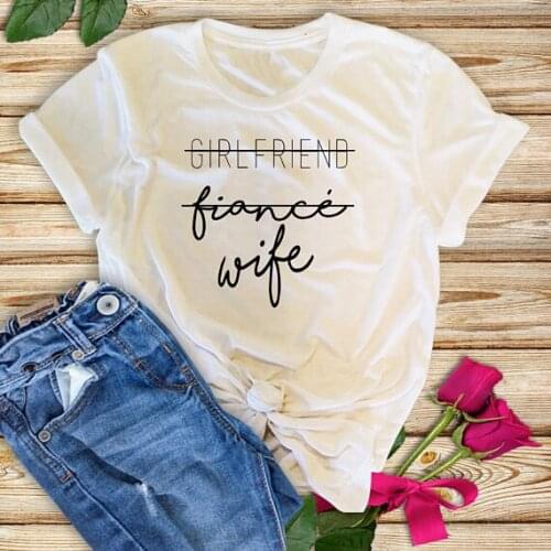 Casual Cool Tshirt T Shirt Tops Ladies Fashion Clothes Drop Ship Girlfriend Fiance Wife T-Shirt Women ny Graphic Tees Top