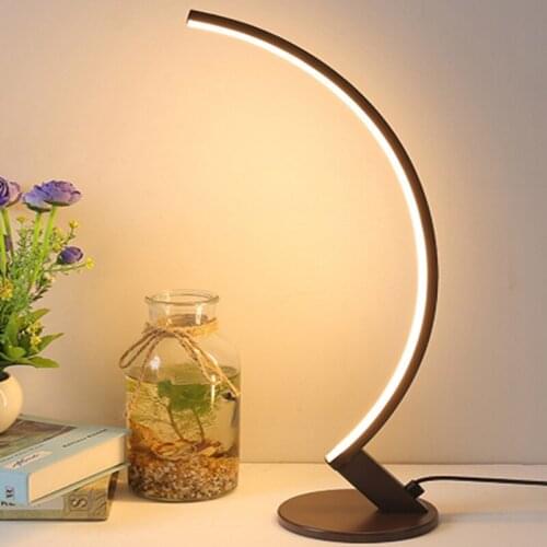 Modern Nordic Arc Fishing Lamp Vertical Table Lamp Creative design Indoor Lighting for study Bedside Lamp Desk Lights Bedroom