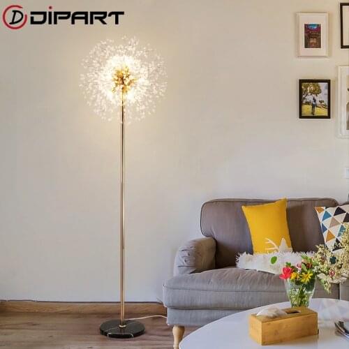 Modern Led Floor Lamps For Living room Bedroom Creative Industrial decor Crystal Floor Light Restaurant Bar lamp adaire sur pied