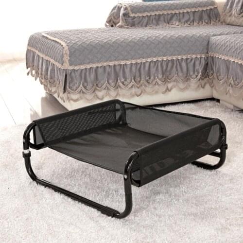 Heavy Duty Steel-Framed Portable Elevated Cooling Cot Breathable And Moisture-proof Portable Removable Pet Dog Bed