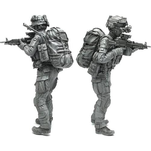 YUFAN 1/35 Modern American Special Force Resin Soldier 5cm Model Static Genuine AH-02 Packaging Epoxy include Resin Toy F4D0