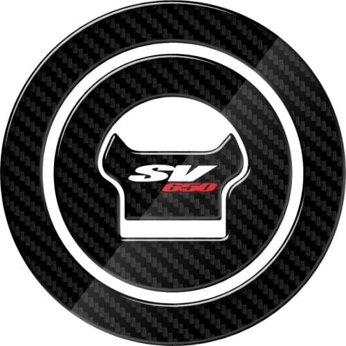 3D Carbon-look Motorcycle Fuel Gas Oil Cap Tank Pad Tankpad Protector Sticker for Suzuki SV650 SV650A SV650S SV 650 2003-2009