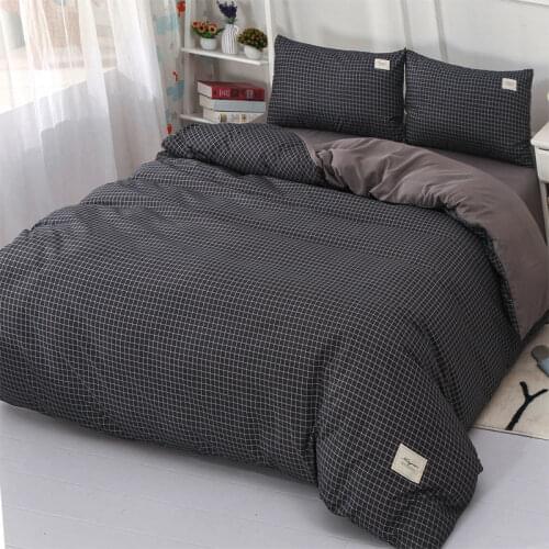 1.5/1.8/2.0 m family hotel simple wind bed four piece single double quilt cover quilt cover suit bedding set