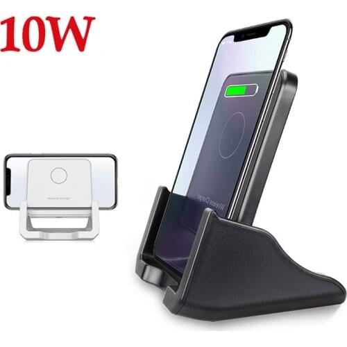 10W Wireless Charger Station Fast Wireless Charging Dock for IPhone 12 11 Pro XR XS X for Samsung Galaxy for Huawei Phone Holder