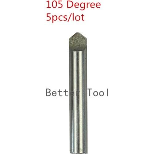 105 degree Flat End Mill Milling Key Cutter For Vertical Key Machine Parts 5pcs/lot