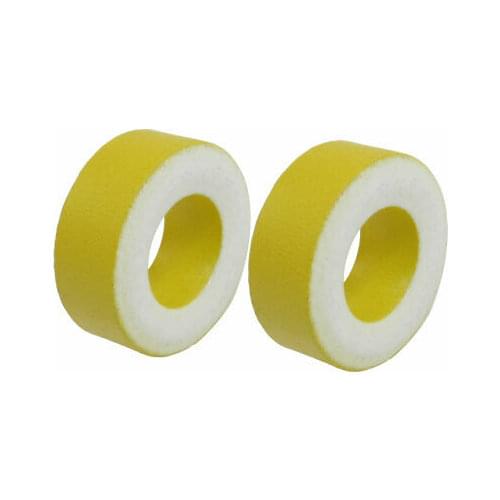 5Pieces Yellow White Iron Core 27mm x 14mm x 11mm Ferrite Rings Toroid
