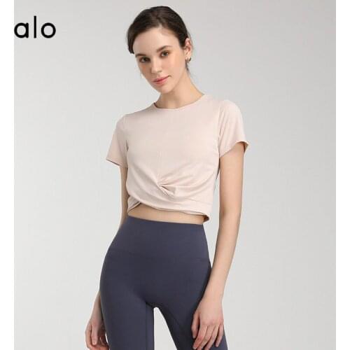 Yoga Women Leisure Crewneck All-match Jacket Sports Running Fitness Yoga Clothes Long-sleeved T-shirt /50