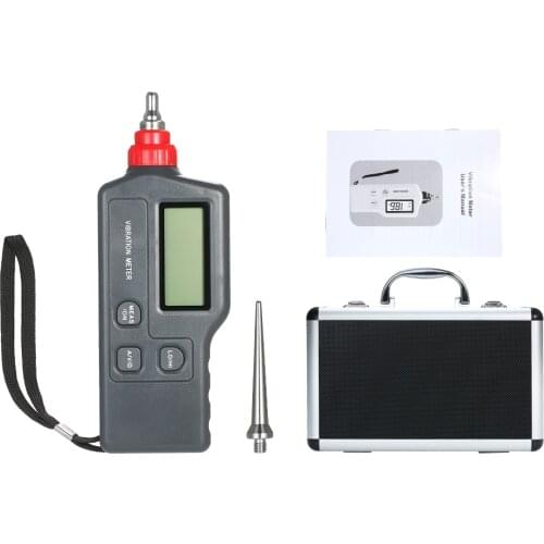 Digital Vibration Meter with LCD Screen Vibration Analyzer Tester AC Output Acceleration/Velocity/Displacement Measurement