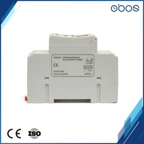 High end power outages memory 220V digital programmable timer switch with 16 times on/off per day set time range 1min-168 hours