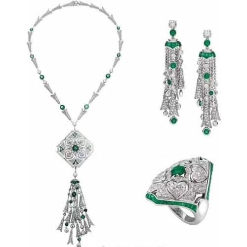 Cp266 Luxury Designer Fashion Silver platd Jewelry zirconia star shape Pp