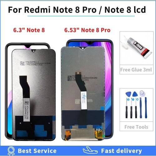 100% tested Display For Xiaomi Redmi Note 8 Pro LCD Display Screen + Touch Digitizer Assembly Display For Redmi Note8 8 Pro LCD