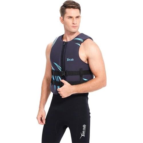 Men Neoprene Epe High-end Life Jacket Vest For Motorboat Water Park Snorkeling Suit Rafting Life Vest Water Sports Equipment