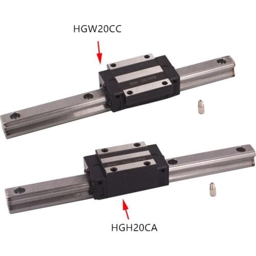 HGR20 linear guide width 20mm length 950mm with HGH20CA linear motion slide rail for cnc xyz axis 1set