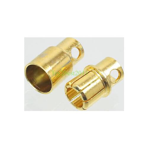Integy High Current Gold Plated 8mm Bullet Male & Female Connector Set