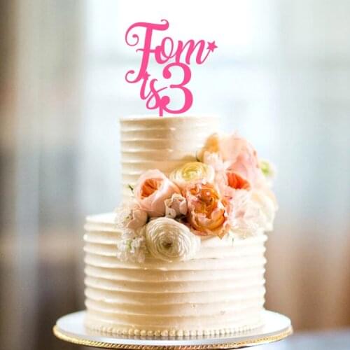 Any Name Number Birthday Cake Topper Any Age Custom Name is Cake Decoration First Birthday 1st Cake Personalized Acrylic Sign