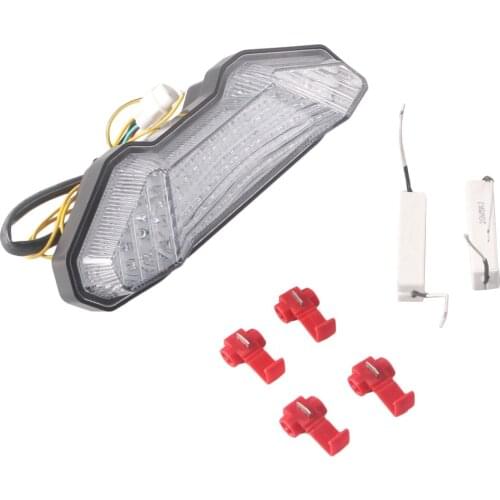 Motorcycle Integrated LED Turn Signal Light Taillight Lamp For Yamaha FZ-09 MT-09 FZ09 MT09 2014 Clear