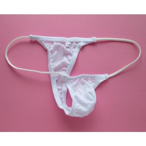 Mens japanese style mini pouch thong sexy panties 100% fine cotton G205C