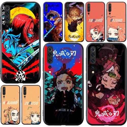 Anime Demon Slayer Kimetsu no Yaiba For Xiaomi Mi 11i 11 10T 10 9T 9 A3 8 Lite CC9 SE Note10 Lite Ultra Pro Soft Phone Case