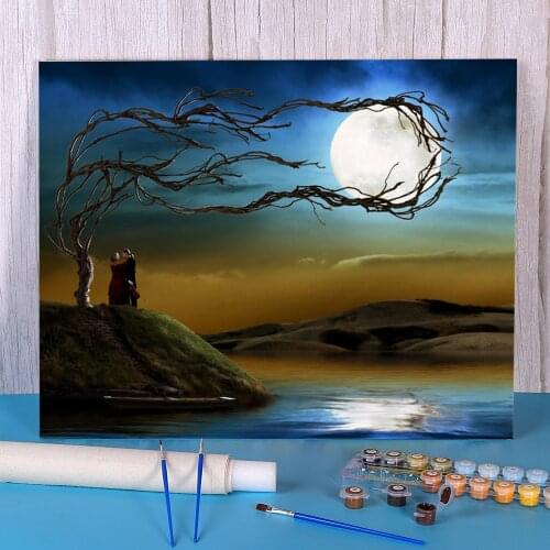 Woman Girl Paint By Numbers Package Acrylic Paints 50*70 Paiting By Numbers New Design Crafts For Adults For Drawing Handiwork