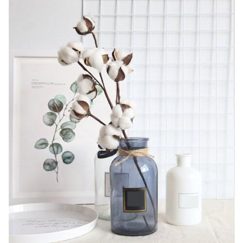 Natural Cotton Stick Natural Dried Flower Simulation Flower Kapok Simple Cotton Thread Bud Natural Cotton