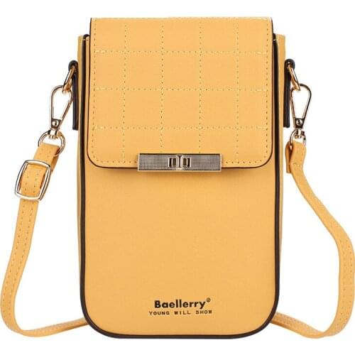 New Womens Mobile Phone Bag Korean Version of Multi-card Wallet Small Oblique Across Fashionable Ladys Shoulder Bag
