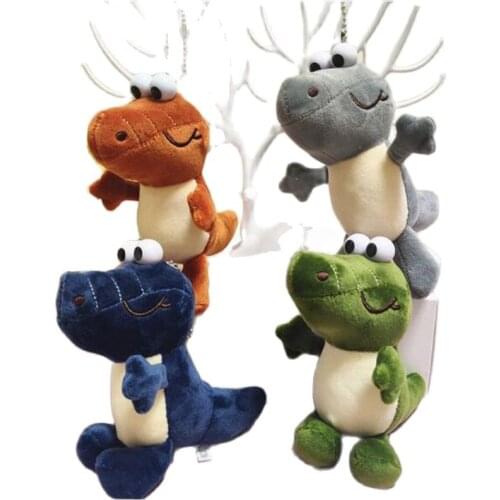 Wholesale 20pcs/lot 14cm cute animal crocodile stuffed pendant soft big eyes crocodile plush toys Key chain