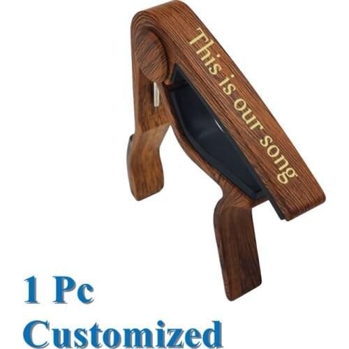PERSONALISED Guitar Capo Wooden Colours Birthday Anniversary Musician A Unique Gift For The Avid Guitar Player 40