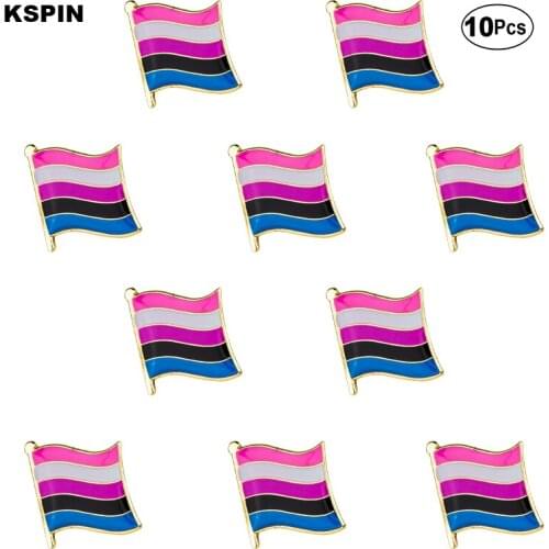 Gender Fluid Flag Brooches Lapel Pin Flag badge Brooch Pins Badges