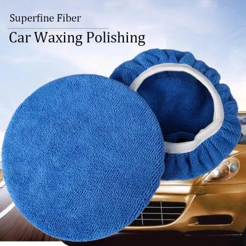 Car Polisher Pad Bonnet Soft Microfiber Polishing Bonnet Buffing Pad Cover For 5" And 6" 7"and 8" 9and 10"Car Polisher Pack