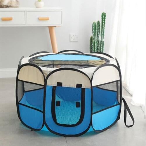 Portable Pet Playpen Cat Dog House Waterproof Foldable Camping Tent Travel Carrying Bed Pet Kennel Playground Fence Dog Cage