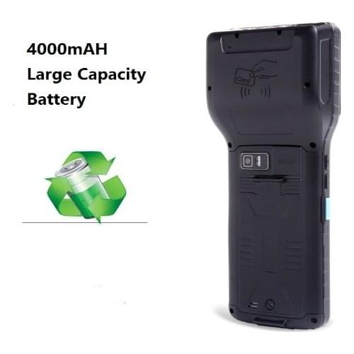 Industrial Android 1D Barcode Scanner PDA with Built-in NFC Reader, 2 inch Thermal Printer WIFI Bluetooth 4G LS550S(1D)