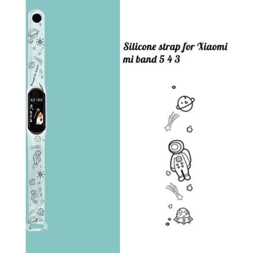 Glacier transparent Strap For Xiaomi mi Band 6 5 4 3 Bracelet for Amazfit band 5 Wristband for mi band 5 4 Replacement Strap