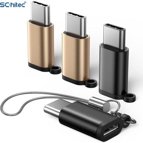 Schitec Exquisite Small Compact Micro Type-C Adapter USB 3.0 Data Charging Adapter Mobile Phone Accessories Fast Chargering
