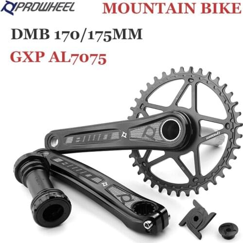 PROWHEEL Mountain Bike DMB Crankset 170/175mm Crank GXP Narrow Wide Sprockets 32T 34T 36T 38T with Bottom Bracket BB MTB Cranks
