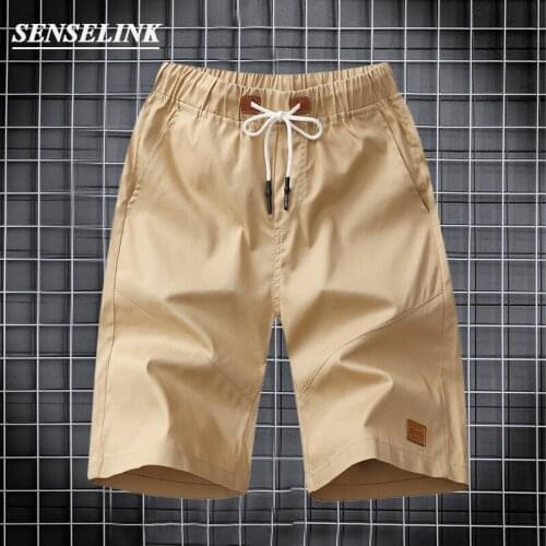 2021 Summer New Solid Color Men Cargo Shorts Casual Sports Jogging Beach Pants Men Korean Version The Loose Brand Shorts Men