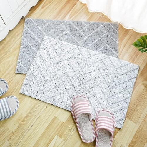 Nordic Style Home Silk Floor PVC Mat Various Patterns Modern Home Decoration Accessories Bedroom Bathroom Floor Decor Anti-dirty