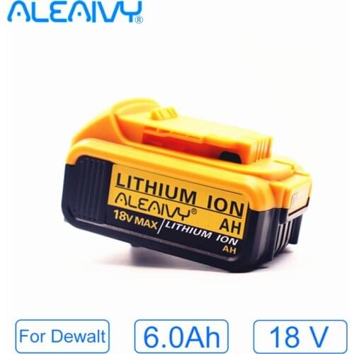 2020 NEW18V 6.0Ah DCB200 DCB184 Replacement Li-ion Battery for DeWalt MAX XR 18V and 20V Power Tool 6000mAh Lithium Batteries