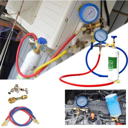 R410A Connector Household Inverter Frequency Inverter Air Conditioner Refrigerant Adding Kit Adapter Table Universal Open Valve