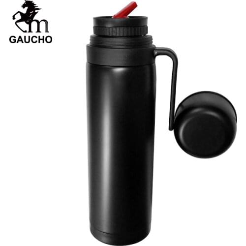 1 PC/Lot Gaucho Yerba Mate Thermos Stainless Vacuum Flask 1000 ML Double Wall Delicate Teaware Easy Carry To Travel Hot Sale