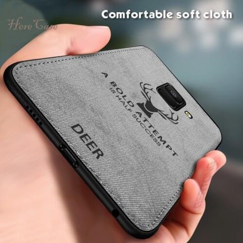 Fabric Deer Cloth TPU Case For Xiaomi Mi POCO X3 NFC M2 Pro 9T Redmi Note 8 7 6 5 Pro S2 7A 6A 5plus 4X Shockproof Cover Fundas