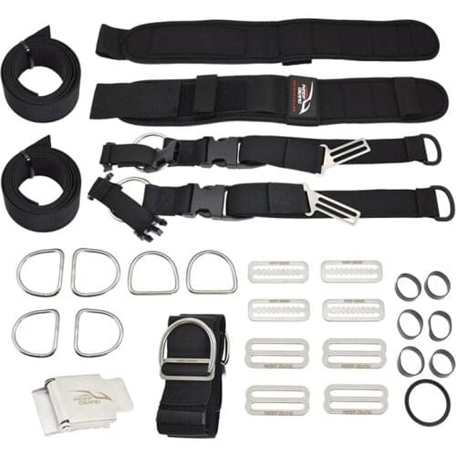 KEEP DIVING Scuba Diving Backplate Harness Set BCD Ultralight Backplane Accessories Crotch Strap Weight Belt Dive Accessories