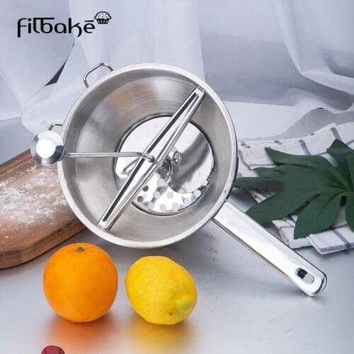 Filbake Rotary Food Mill For Making Puree Or Soups Of Vegetable Tomatoes Stainless Steel Potato Tool With 3 Interchangeable Disk