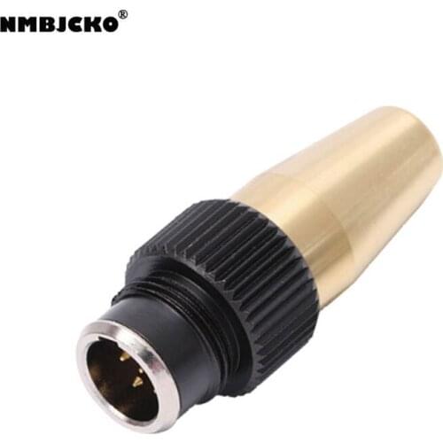 High quality 10pcs/lot mini 5P xlr male Audio Mic connector Mini XLR Connector socket