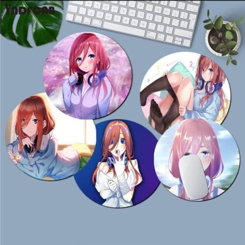 High Quality Miku Nakano Rubber Mouse Durable Desktop Mousepad Anti-Slip Laptop PC Mice Pad Mat gaming Mousepad