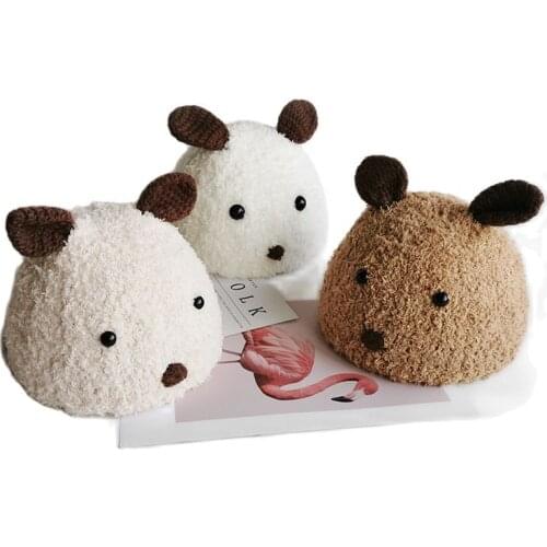 Winter Stuffed Baby Hat Keep Warm Knitted Hat Cute Baby Boy Girls Beanie kids Cap Cute Bear Ears Kid Hats Earmuffs Headgear Cap