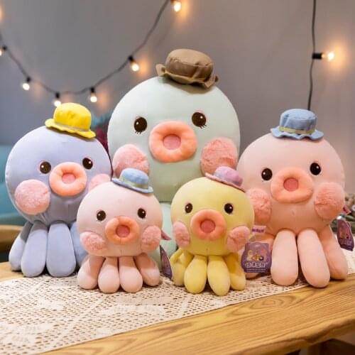 Zqswkl 20/30/40cm kawaii cute animal octopus doll plush stuffed animals child toy soft pillow hugs anime pillow