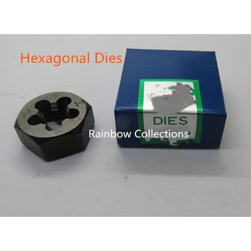 1pcs M3*0.5/M4*0.7/M5*0.8/M6*1.0/M8*1.25/M10*1.5Taper Pipe Tap Hexagonal Die Thread Suitable for Processing Iron Steel Mold
