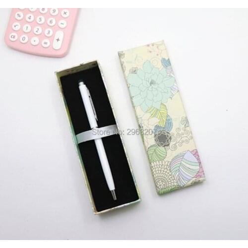 100pcs Fresh Flowers Pattern Pencil Case Pen Package Box Delicate Gift Boxes Birthday Wedding Party Favor And Gifts